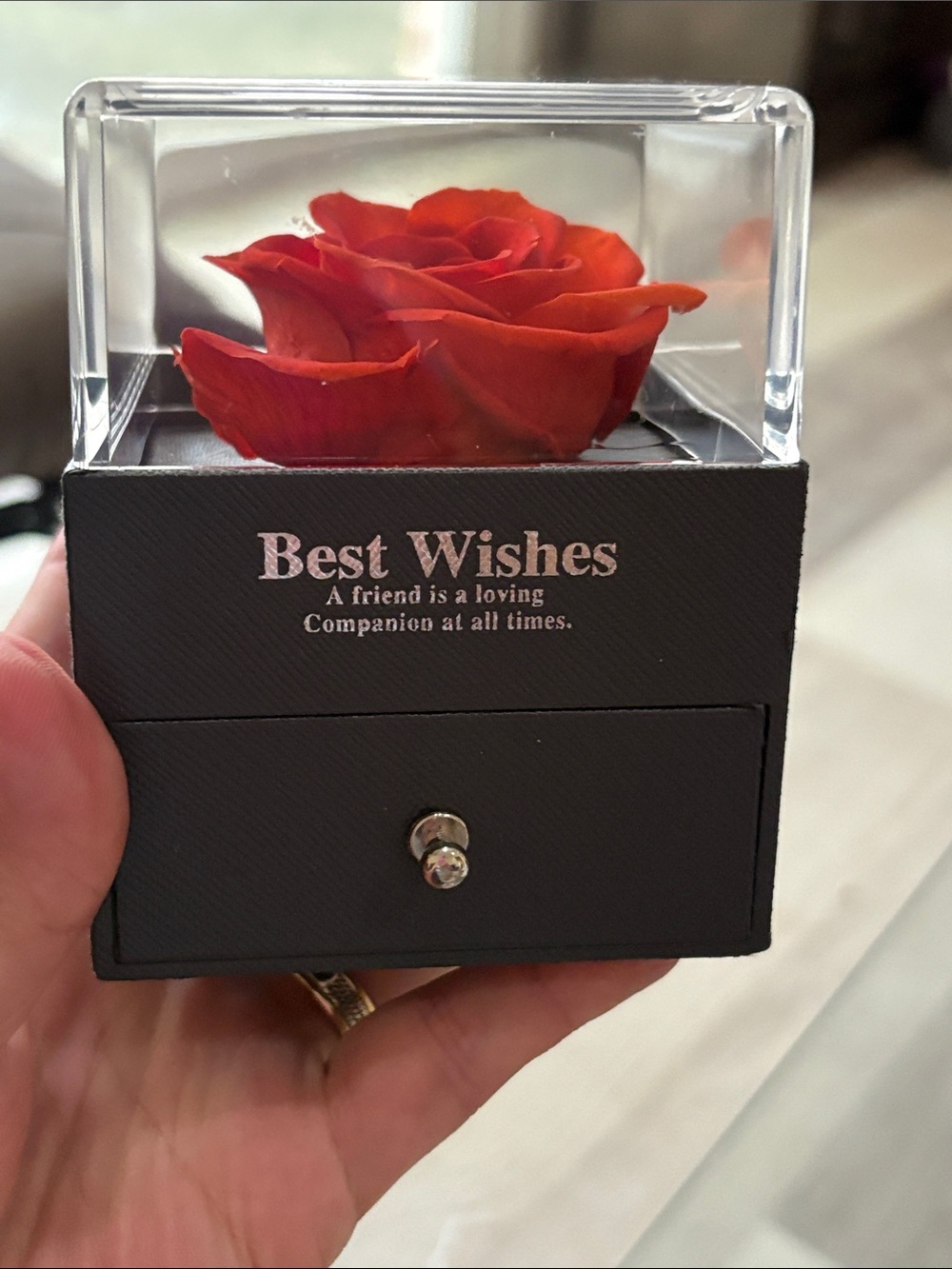 jewelry box with a rose new